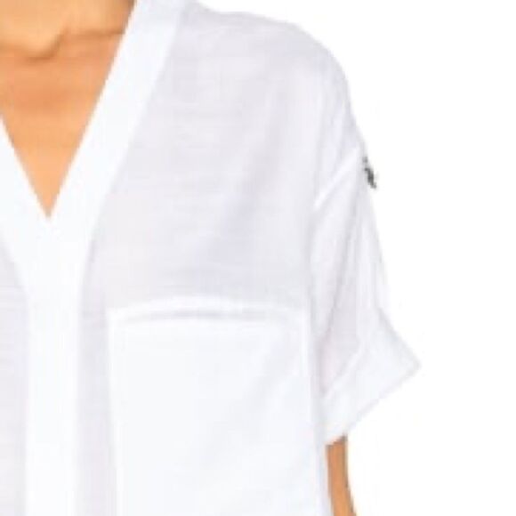 Helmut Lang NWT Blend Shirt with Adjustable Sleeves in Optic White Size Small - Picture 2 of 13